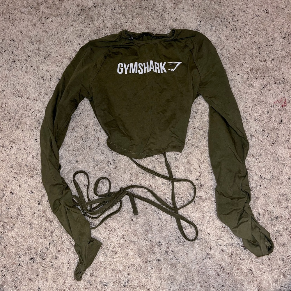 Gymshark Long Sleeve Wrap Crop Top